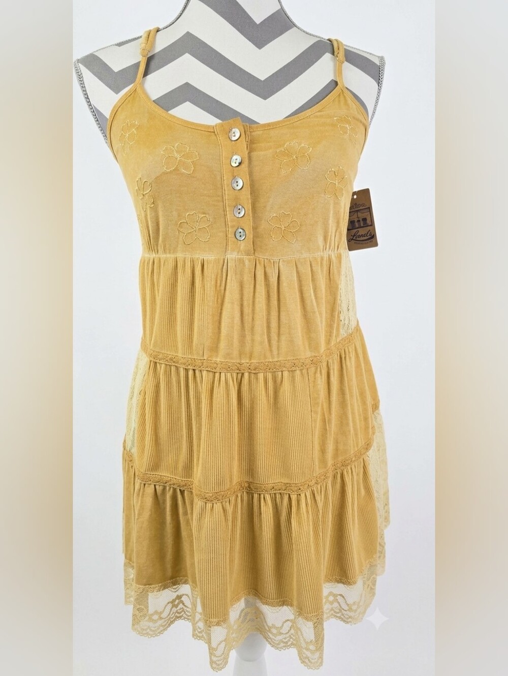 POL Women's Yellow Camisole/ Slip Dress- SIZE SMALL